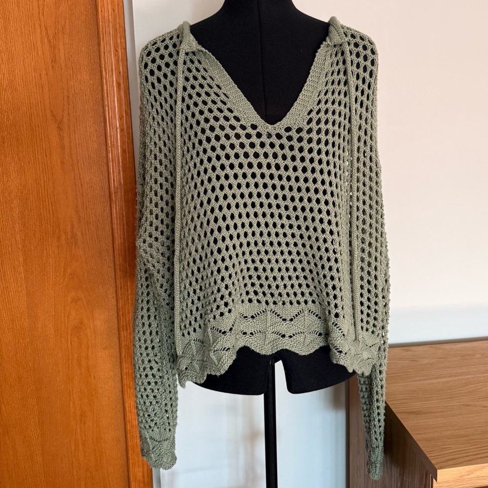 Crochet Mesh Sweater